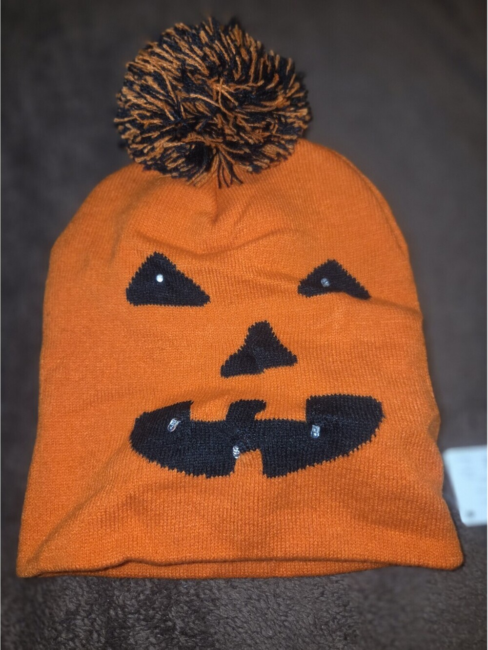 Pumpkin light up beanie Os Unisex